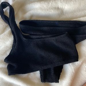 Black bond eye bikini set
